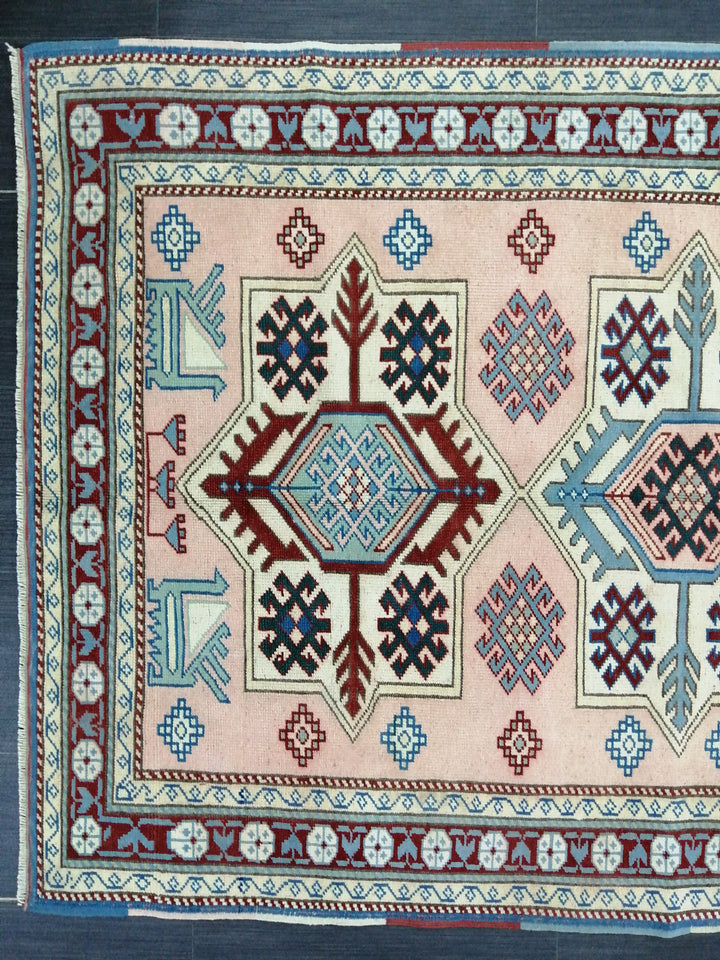 Blue Turkish Oushak Rug 3' 11" x 5' 10" Hand-Knotted | No. WR81618