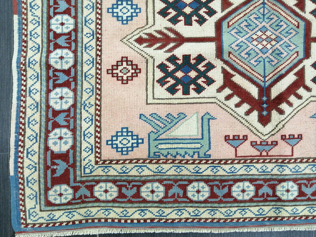 Blue Turkish Oushak Rug 3' 11" x 5' 10" Hand-Knotted | No. WR81618
