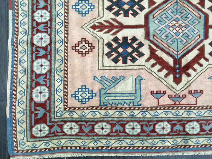 Blue Turkish Oushak Rug 3' 11" x 5' 10" Hand-Knotted | No. WR81618