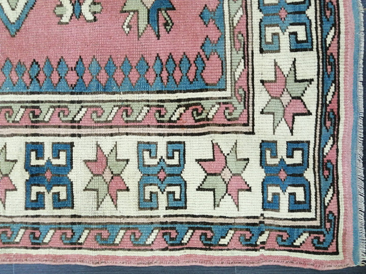 Blue Turkish Oushak Rug 5' 7" x 7' 3" Hand-Knotted | No. WR57883