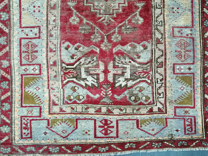 Turkish Oushak Rug 3' 7" x 6' 5" Hand-Knotted border