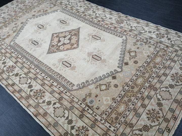 Rust Turkish Oushak Rug 5' 3" x 9' Hand-Knotted