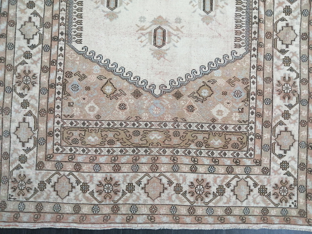 Rust Turkish Oushak Rug 5' 3" x 9' Hand-Knotted view 9
