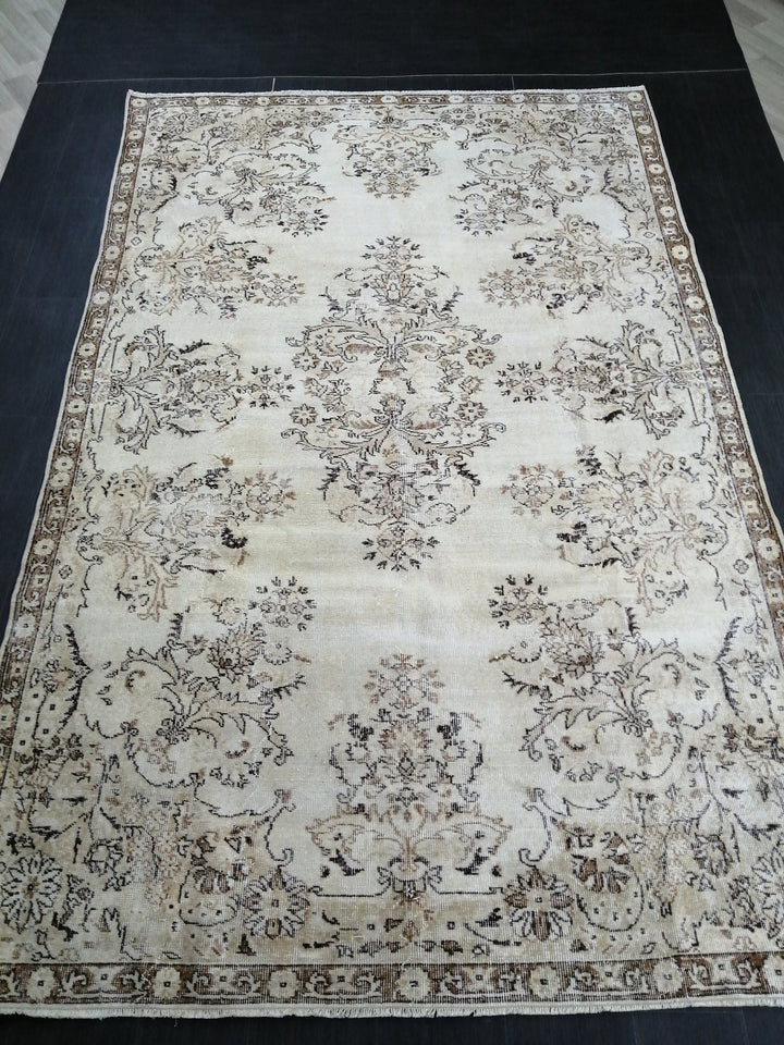 Rust Turkish Runner Rug 6' 6" x 10' 4" Hand-Knotted view