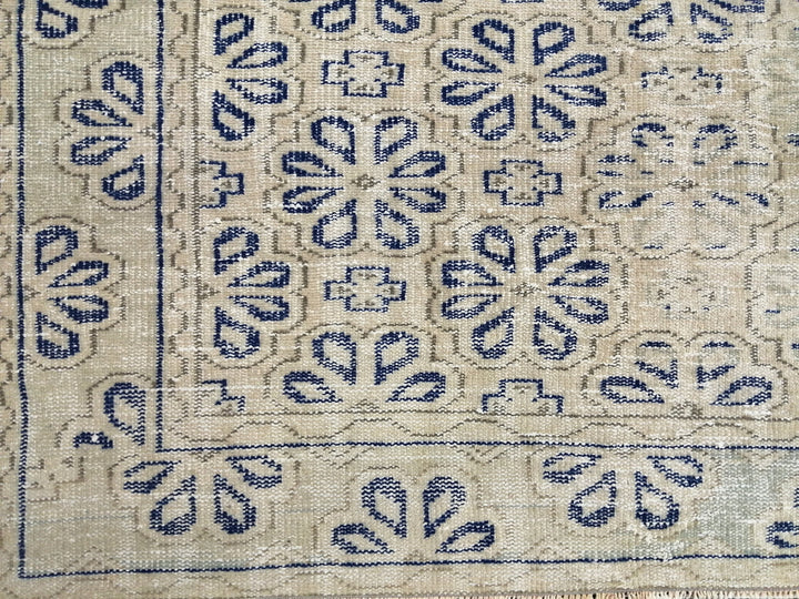 Blue Turkish Oushak Rug 6' 10" x 9' 5" Hand-Knotted | No. WR77629