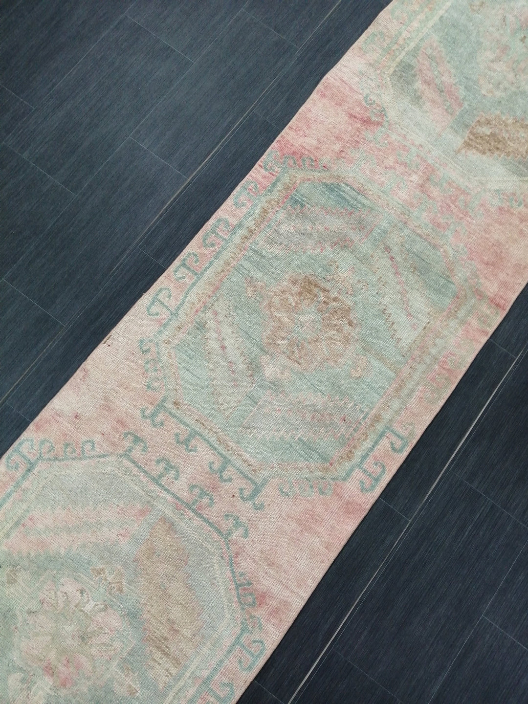 Rust Turkish Runner Rug 2' 6" x 11' Hand-Knotted view 9