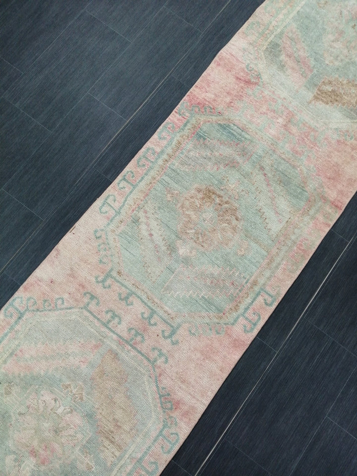 Rust Turkish Runner Rug 2' 6" x 11' Hand-Knotted view 9