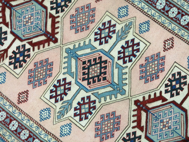 Blue Turkish Oushak Rug 3' 11" x 5' 10" Hand-Knotted | No. WR81618