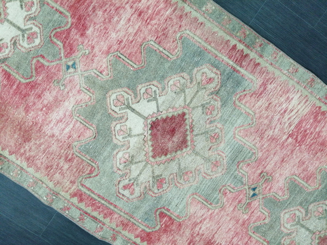 Turkish Runner Rug 3' 8" x 10' Hand-Knotted view