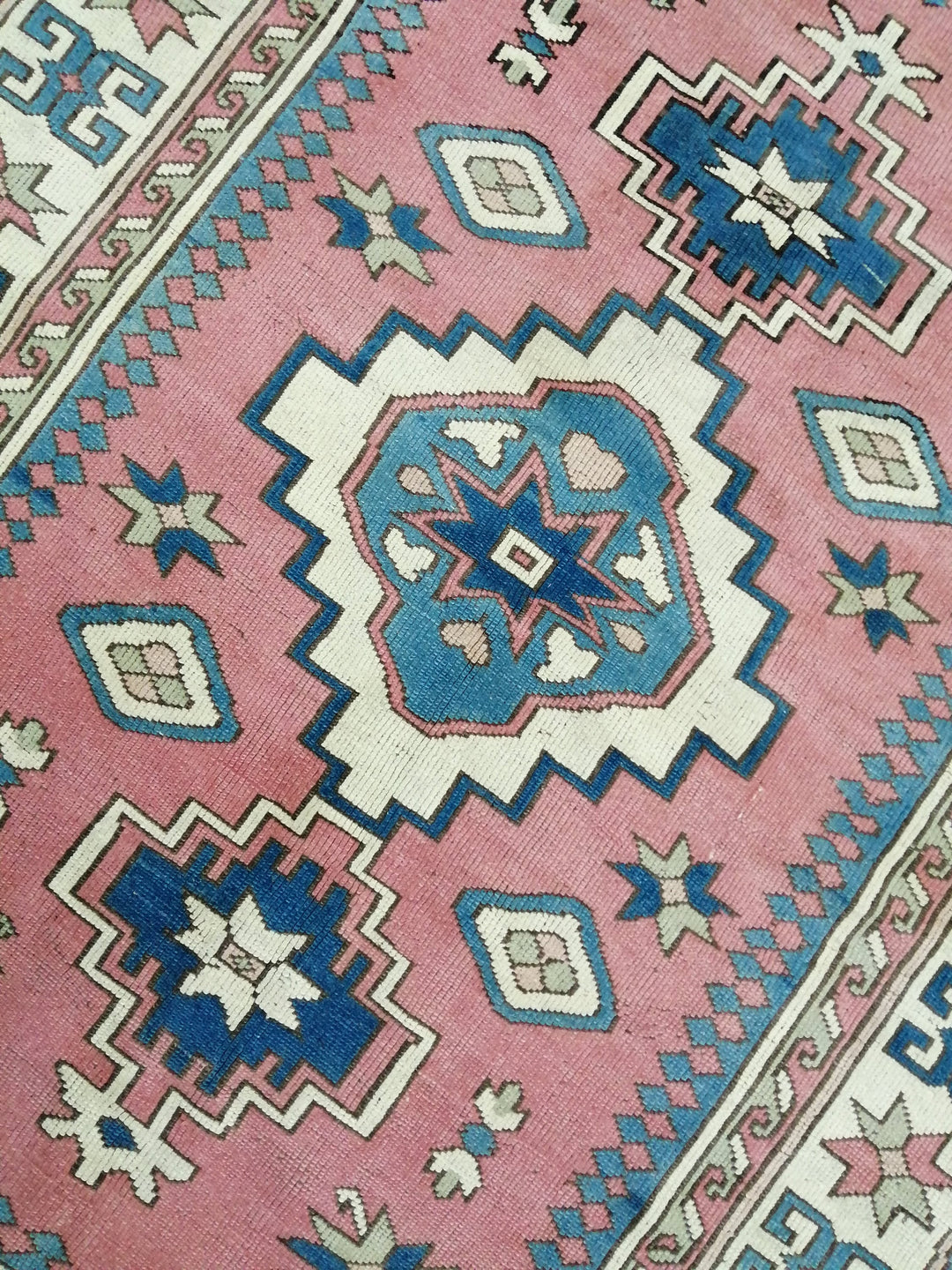 Blue Turkish Oushak Rug 5' 7" x 7' 3" Hand-Knotted | No. WR57883