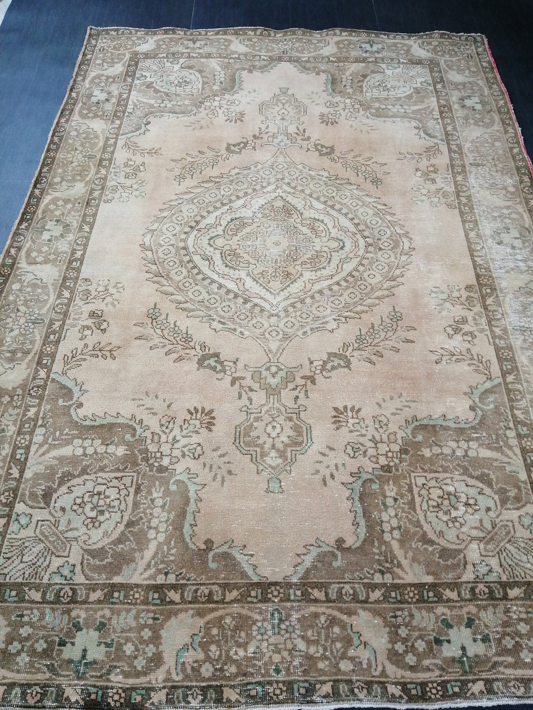 Muted Vintage Turkish Rug 6' 6" x 9' 7" - No. WR86368
