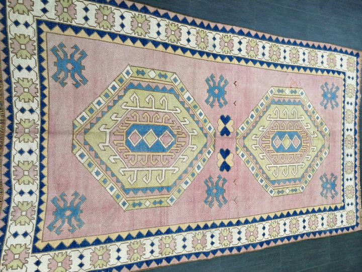 Blue Turkish Oushak Rug 4' 11" x 8' 5" Hand-Knotted | No. WR95682