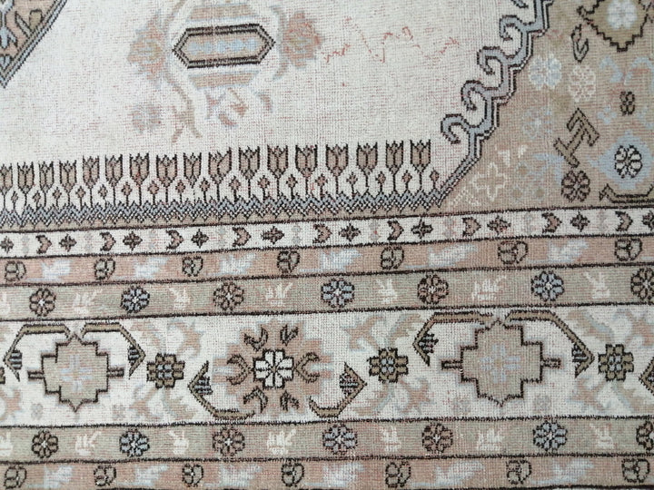 Rust Turkish Oushak Rug 5' 3" x 9' Hand-Knotted reverse