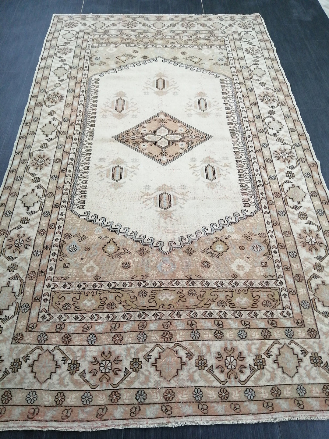 Rust Turkish Oushak Rug 5' 3" x 9' Hand-Knotted view
