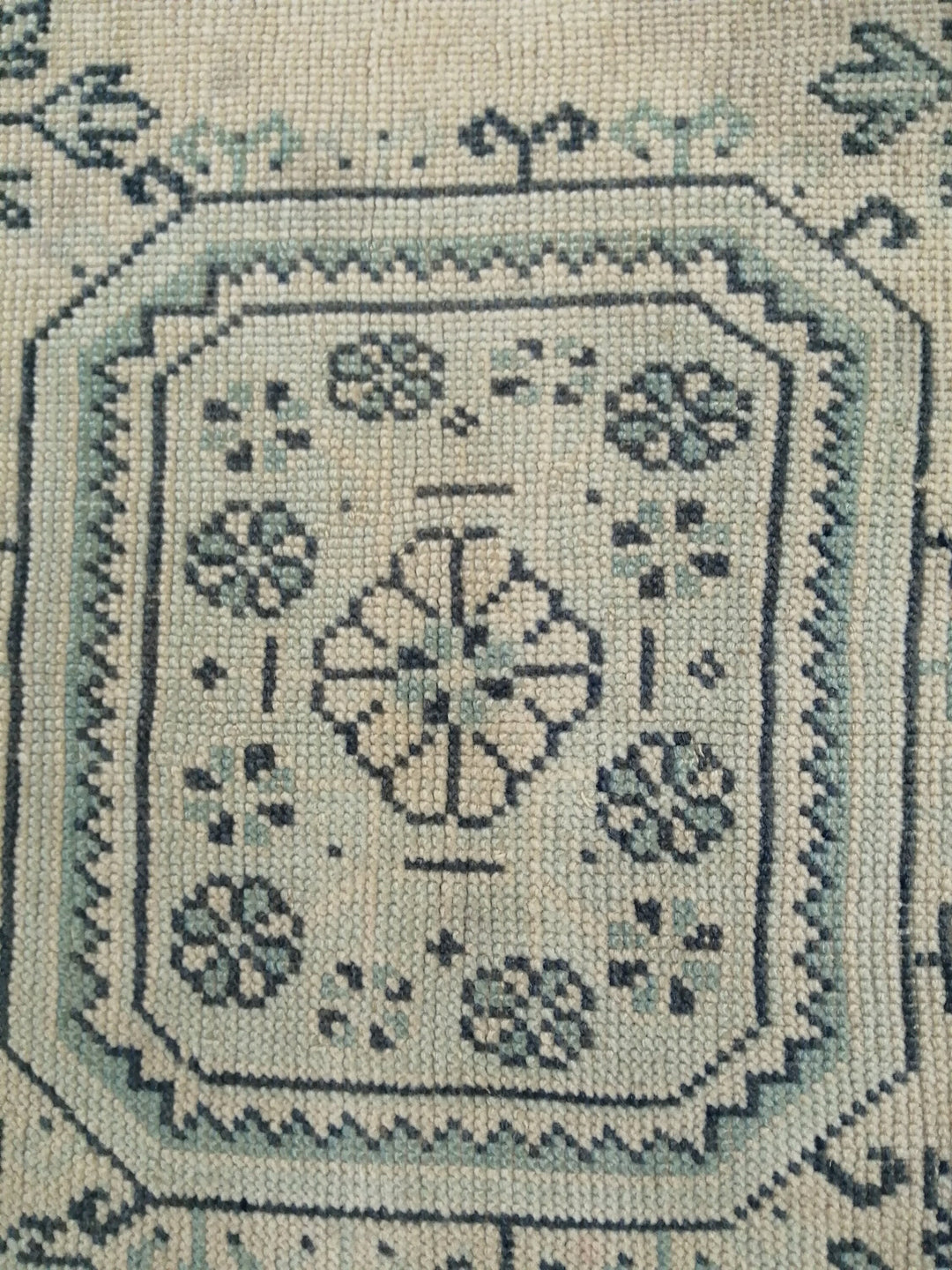 Beige Turkish Runner Rug 3' 8" x 11' 7" Hand-Knotted view 9