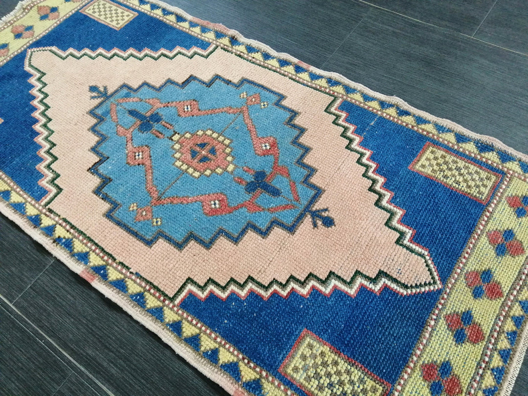 Turkish Oushak Rug 1' 11" x 4' Hand-Knotted