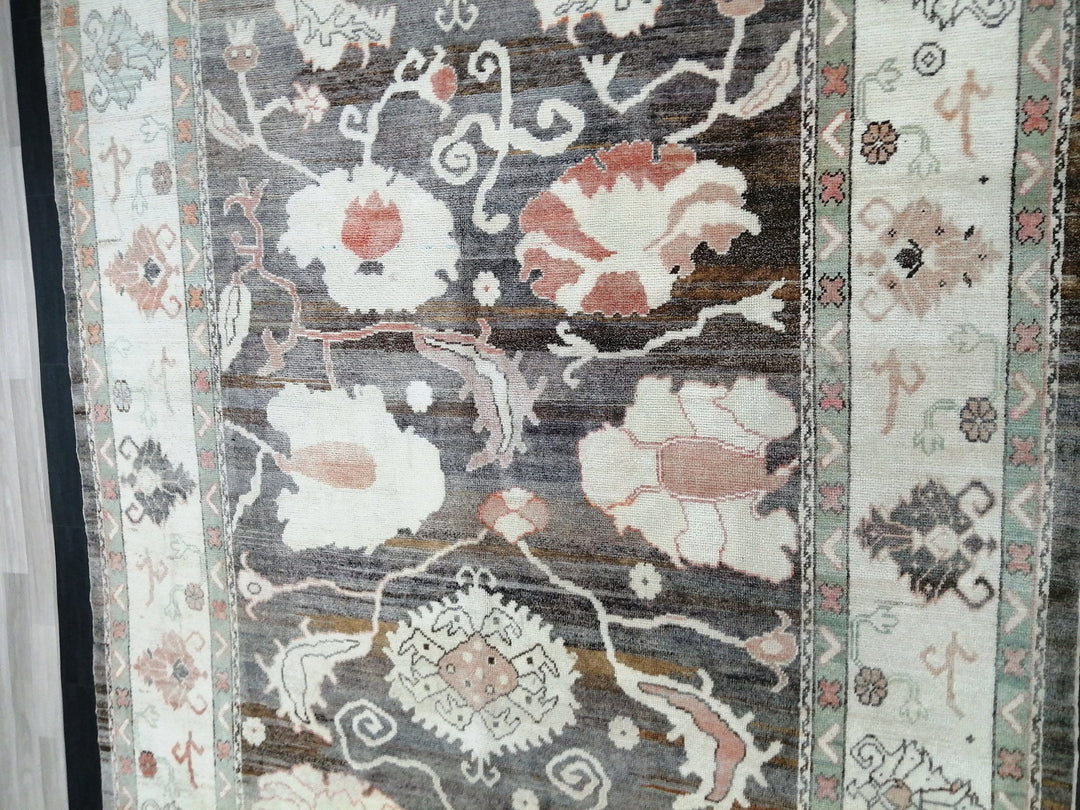 Turkish Oushak Rug 8' 9" x 12' 6" Hand-Knotted view
