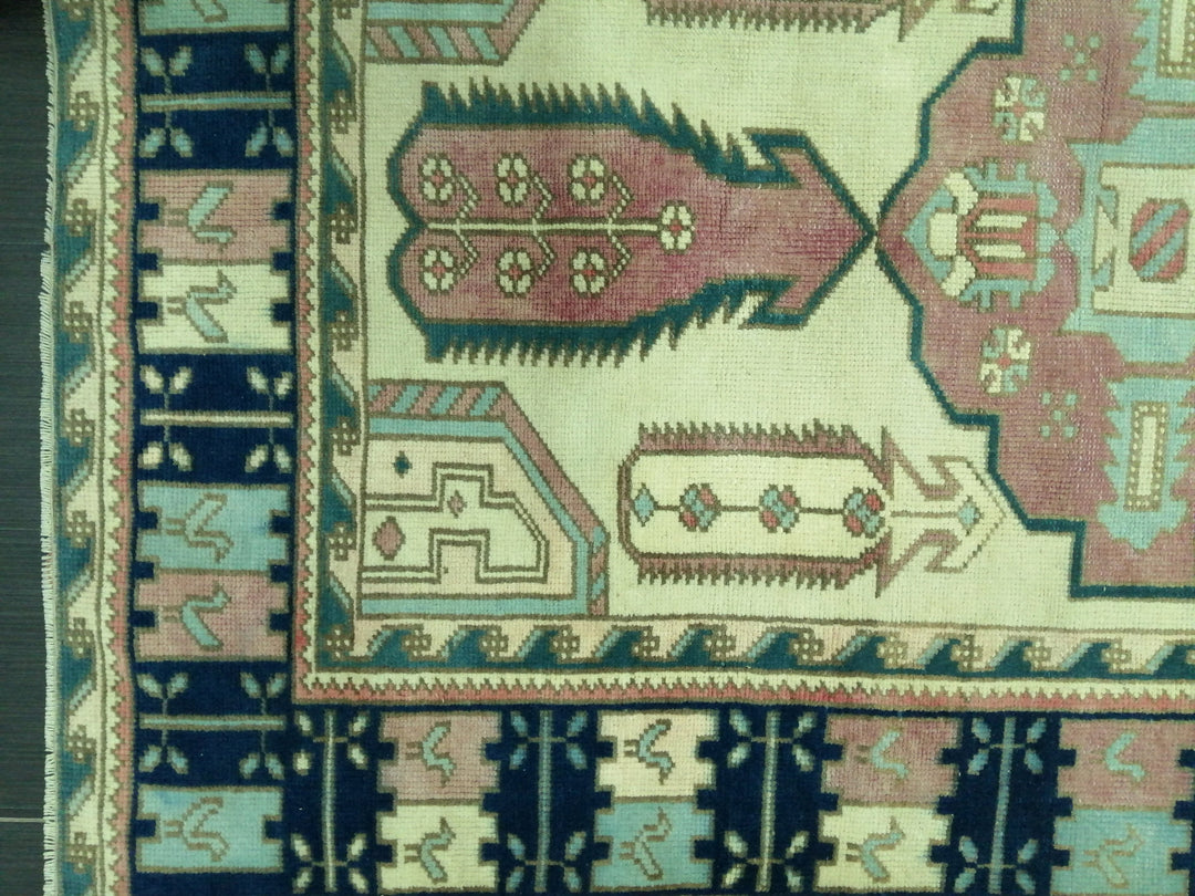 Blue Turkish Oushak Rug 4' 6" x 6' 9" Hand-Knotted | No. WR51958