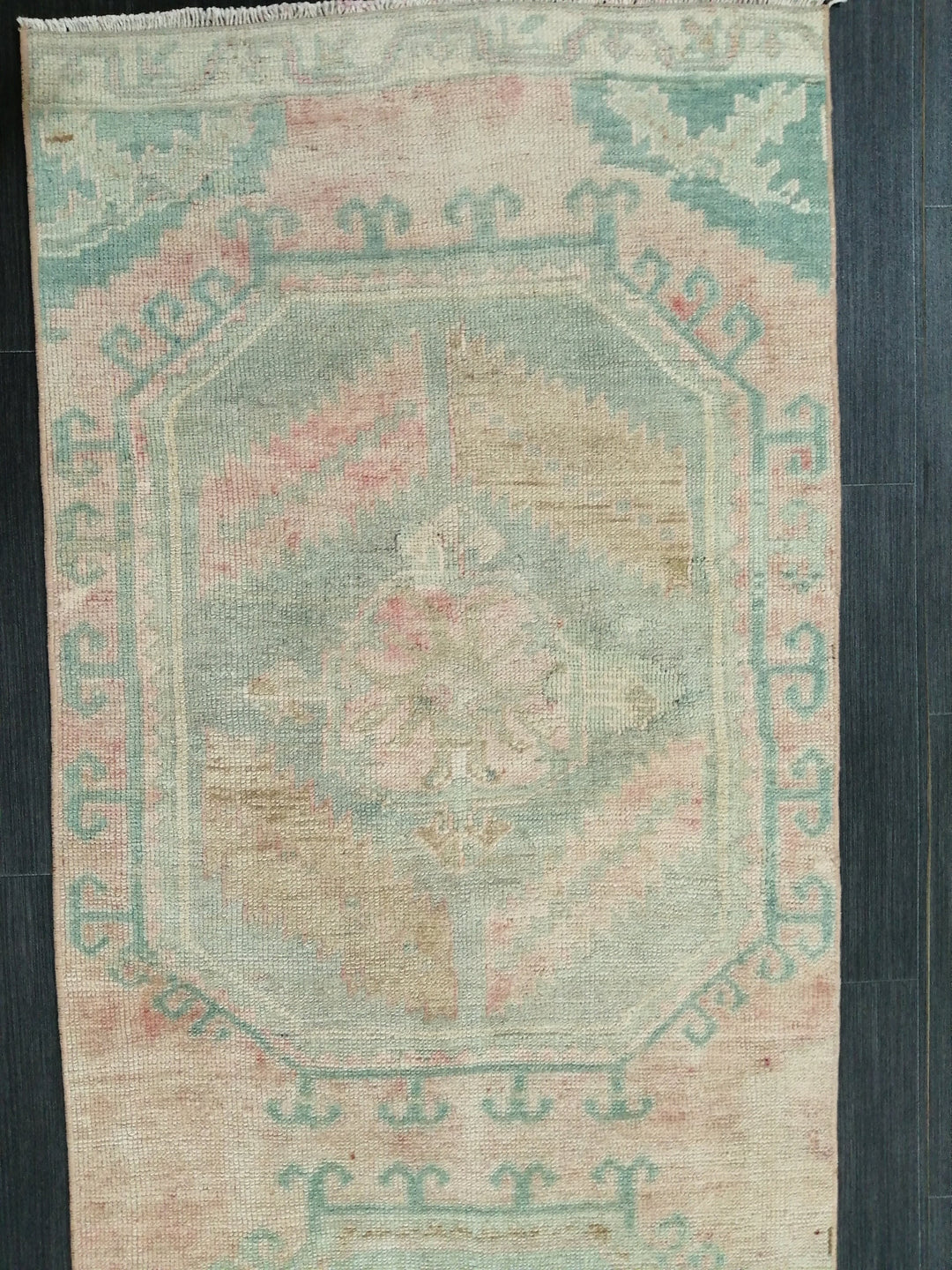 Rust Turkish Runner Rug 2' 6" x 11' Hand-Knotted pattern