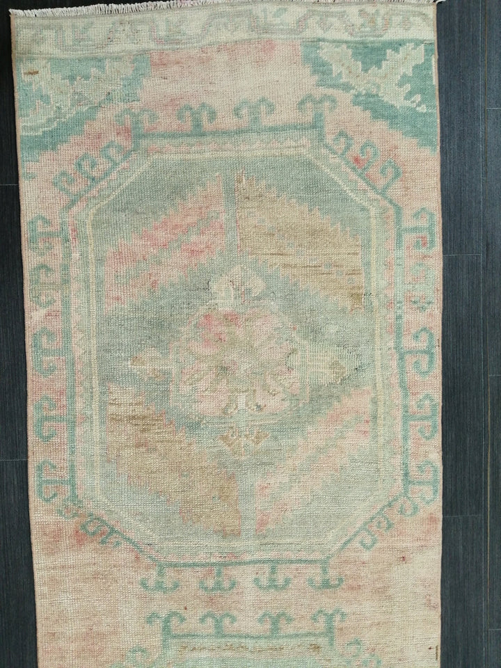 Rust Turkish Runner Rug 2' 6" x 11' Hand-Knotted pattern
