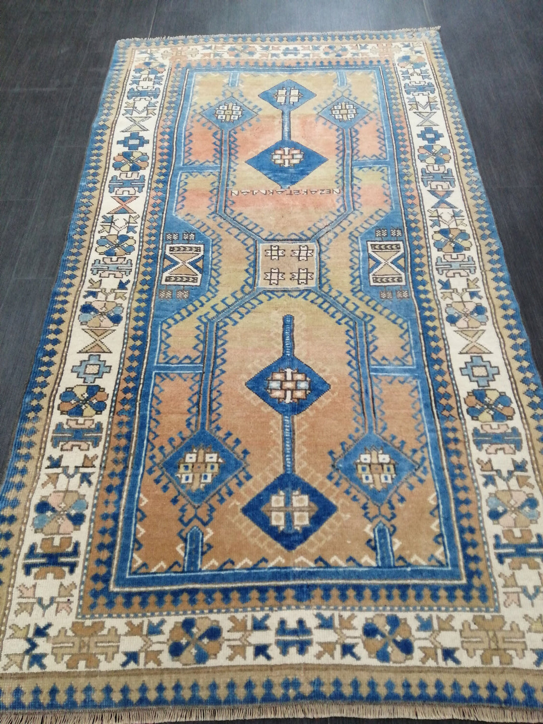 Turkish Oushak Rug 3' 7" x 6' 6" Hand-Knotted view