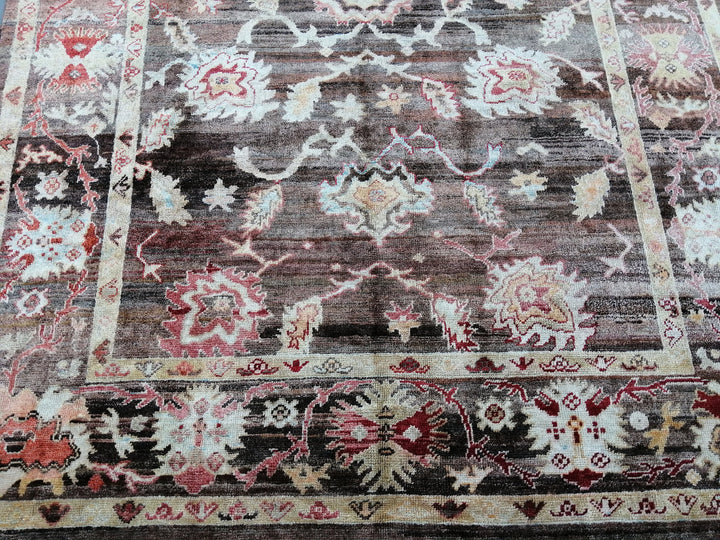 Turkish Oushak Rug 8' 7" x 12' Hand-Knotted view