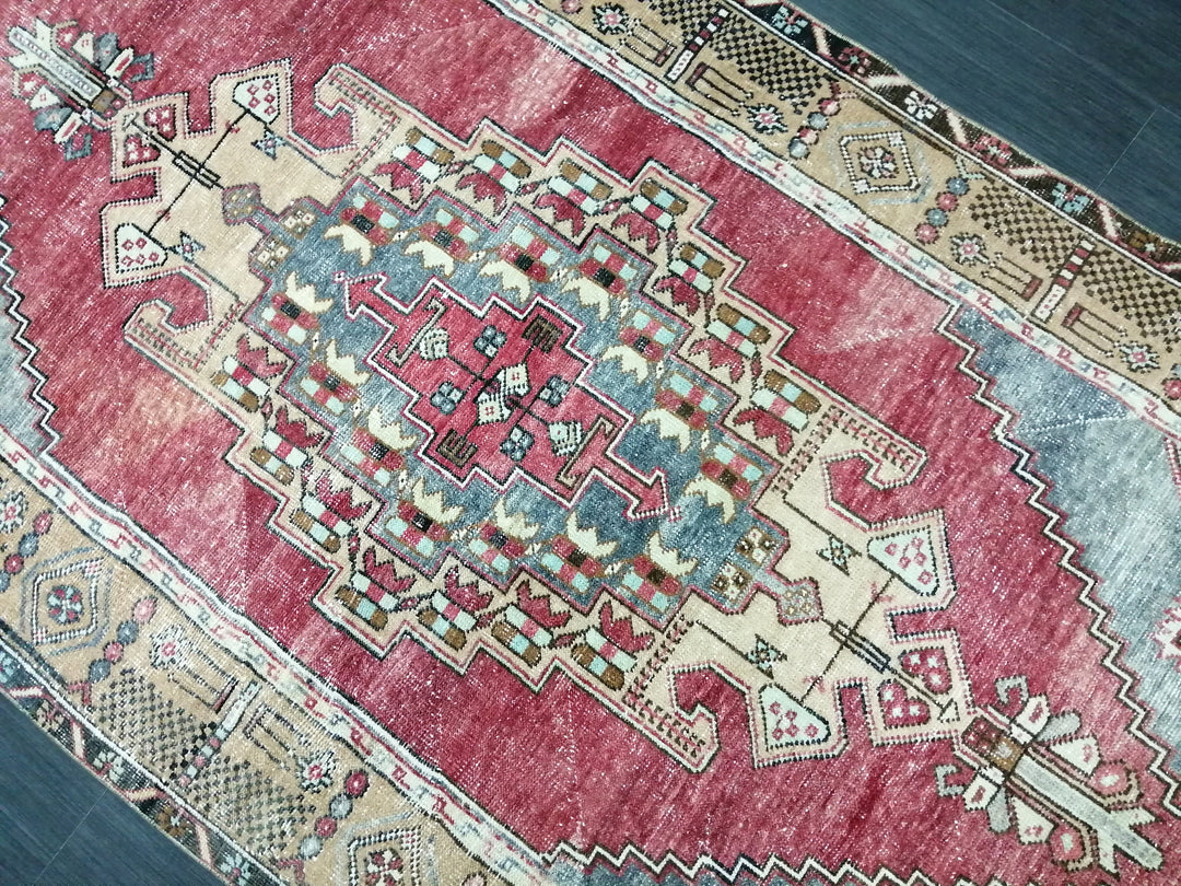 Blue Turkish Oushak Rug 4' 3" x 8' 4" Hand-Knotted | No. WR82702