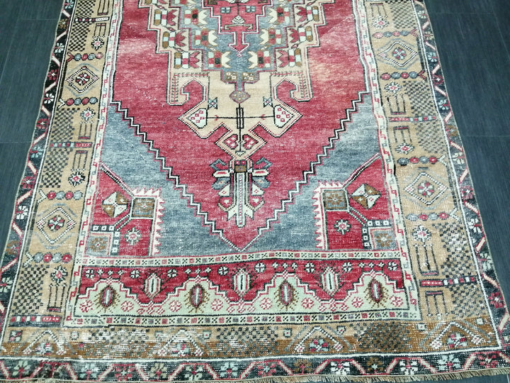 Blue Turkish Oushak Rug 4' 3" x 8' 4" Hand-Knotted | No. WR82702