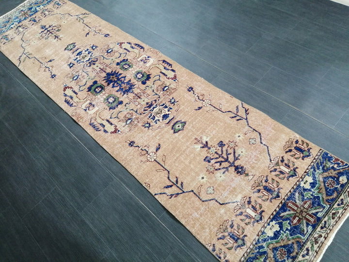 Turkish Runner Rug 2' 6" x 10' 1" Hand-Knotted