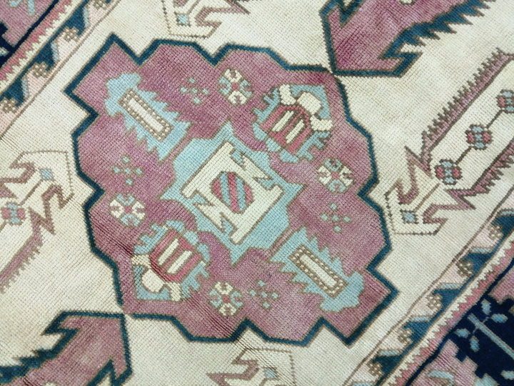 Blue Turkish Oushak Rug 4' 6" x 6' 9" Hand-Knotted | No. WR51958