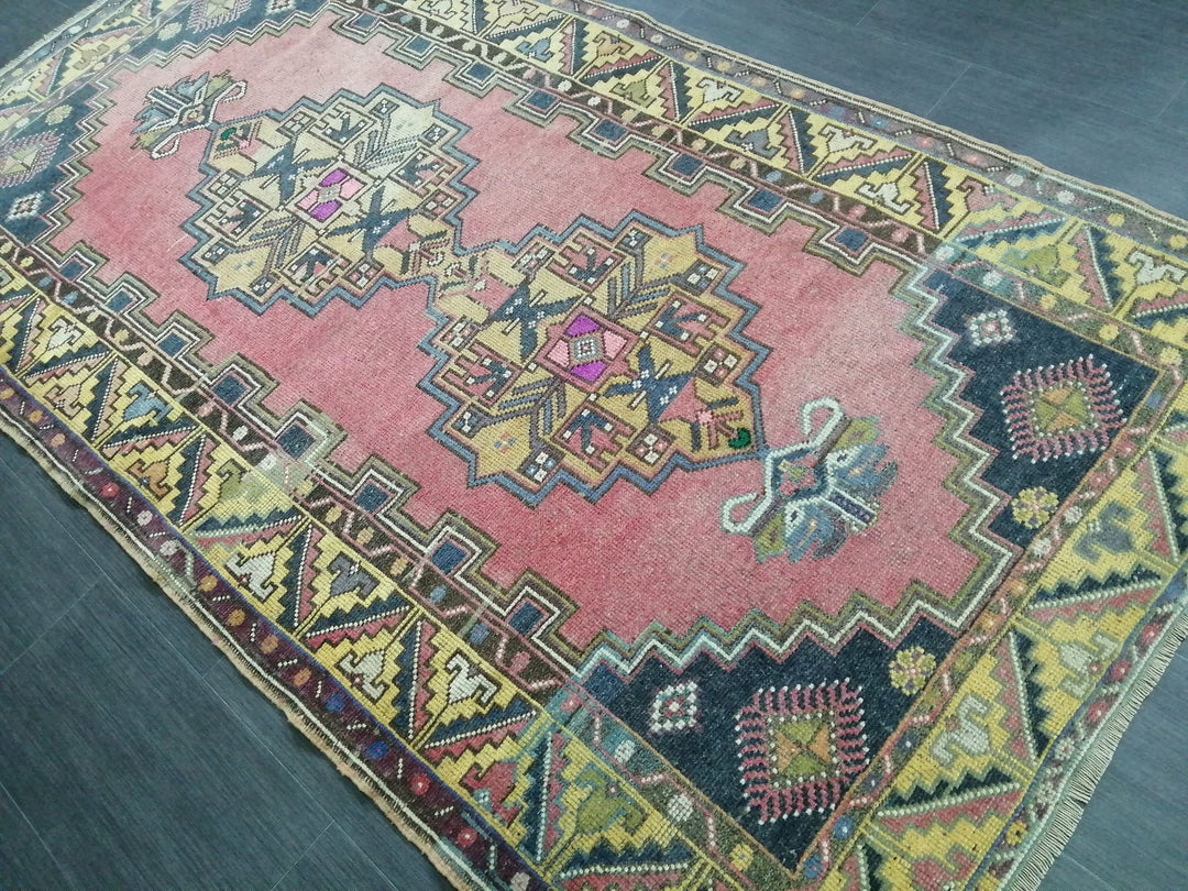 Turkish Oushak Rug 4' x 7' 5" Hand-Knotted
