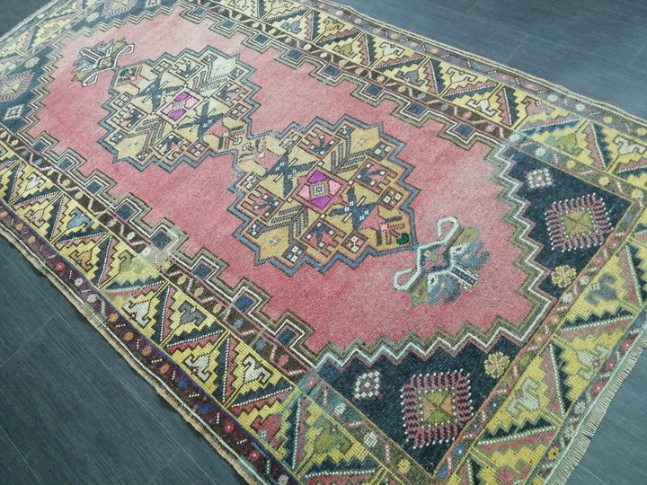 Turkish Oushak Rug 4' x 7' 5" Hand-Knotted