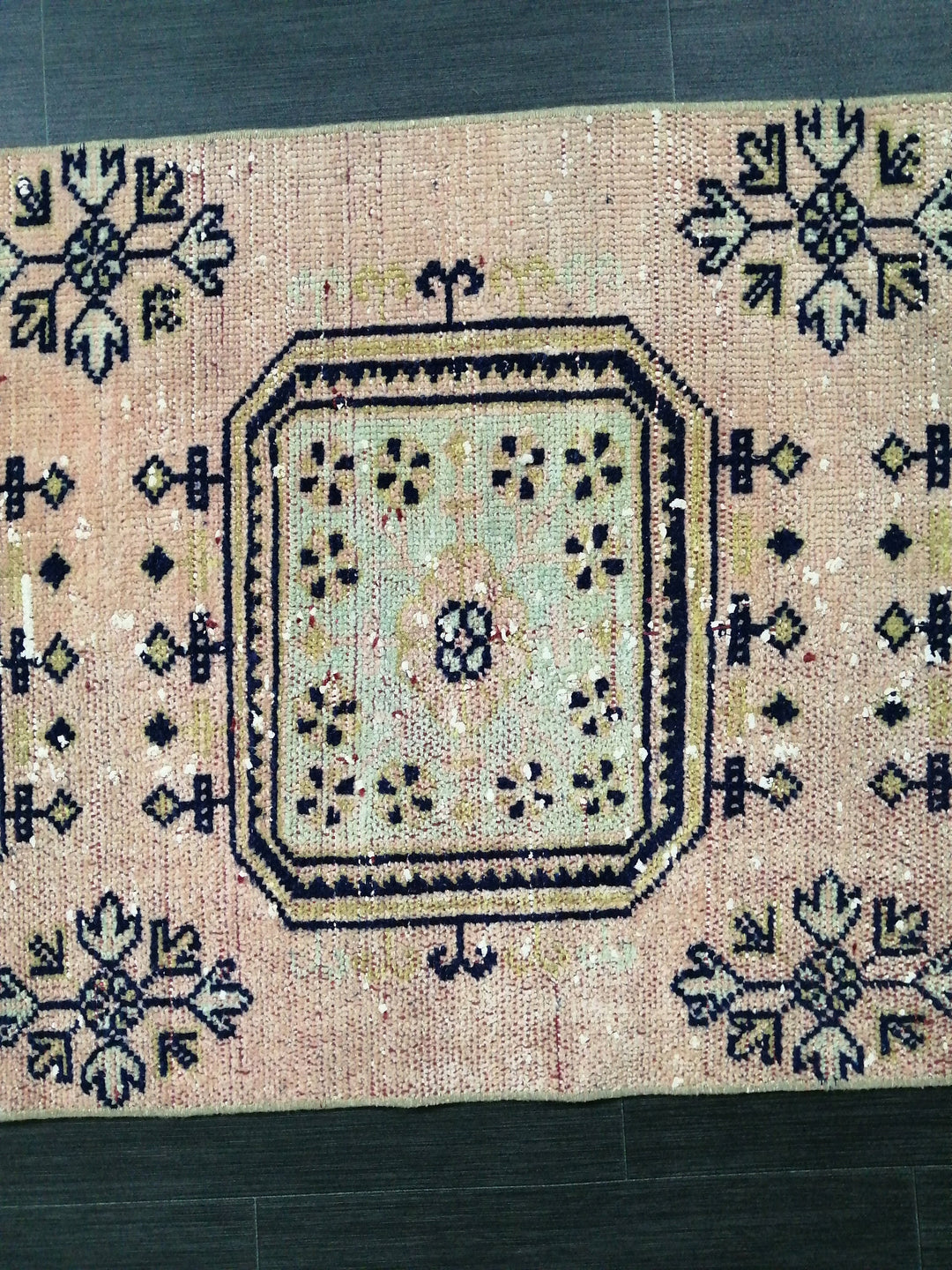 Beige Turkish Distressed Runner Rug 2' 6" x 10' 4" Hand-Knotted | No. WR72140