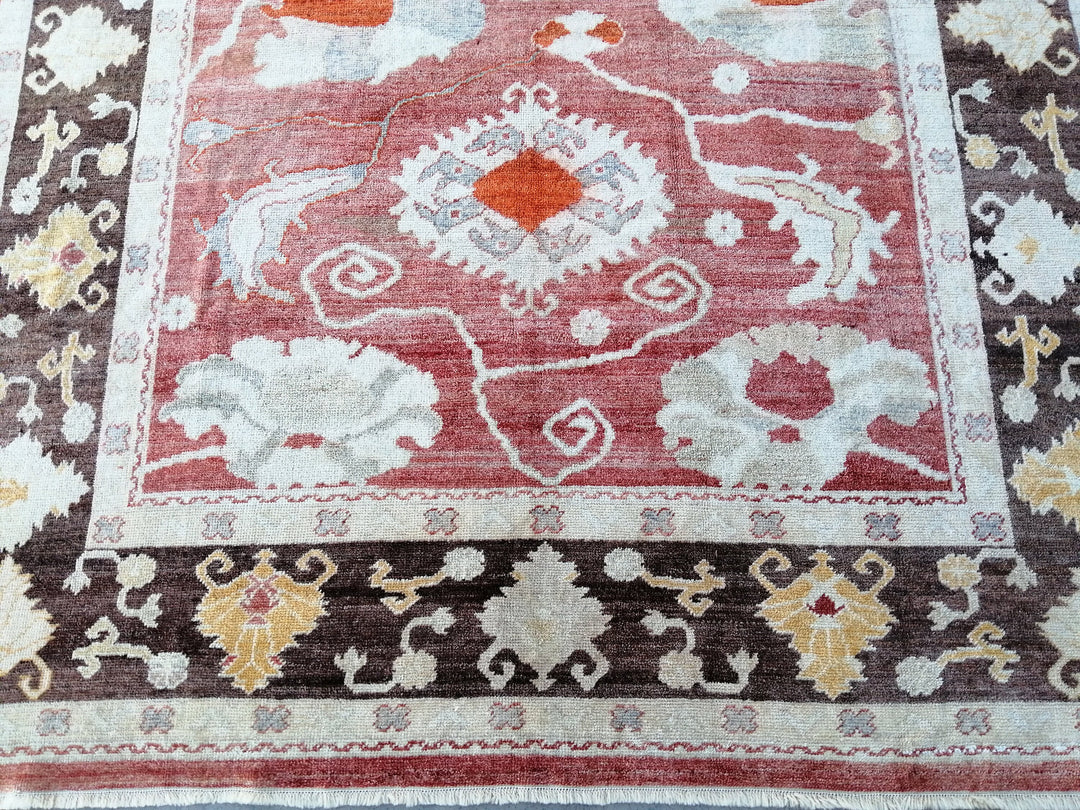 Turkish Oushak Rug 9' x 11' 8" Hand-Knotted view