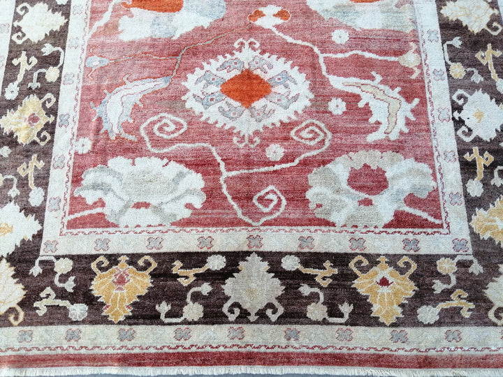 Turkish Oushak Rug 9' x 11' 8" Hand-Knotted view