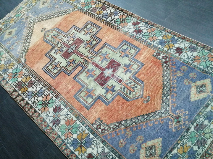 Rust Turkish Oushak Rug 3' 9" x 6' 6" Hand-Knotted