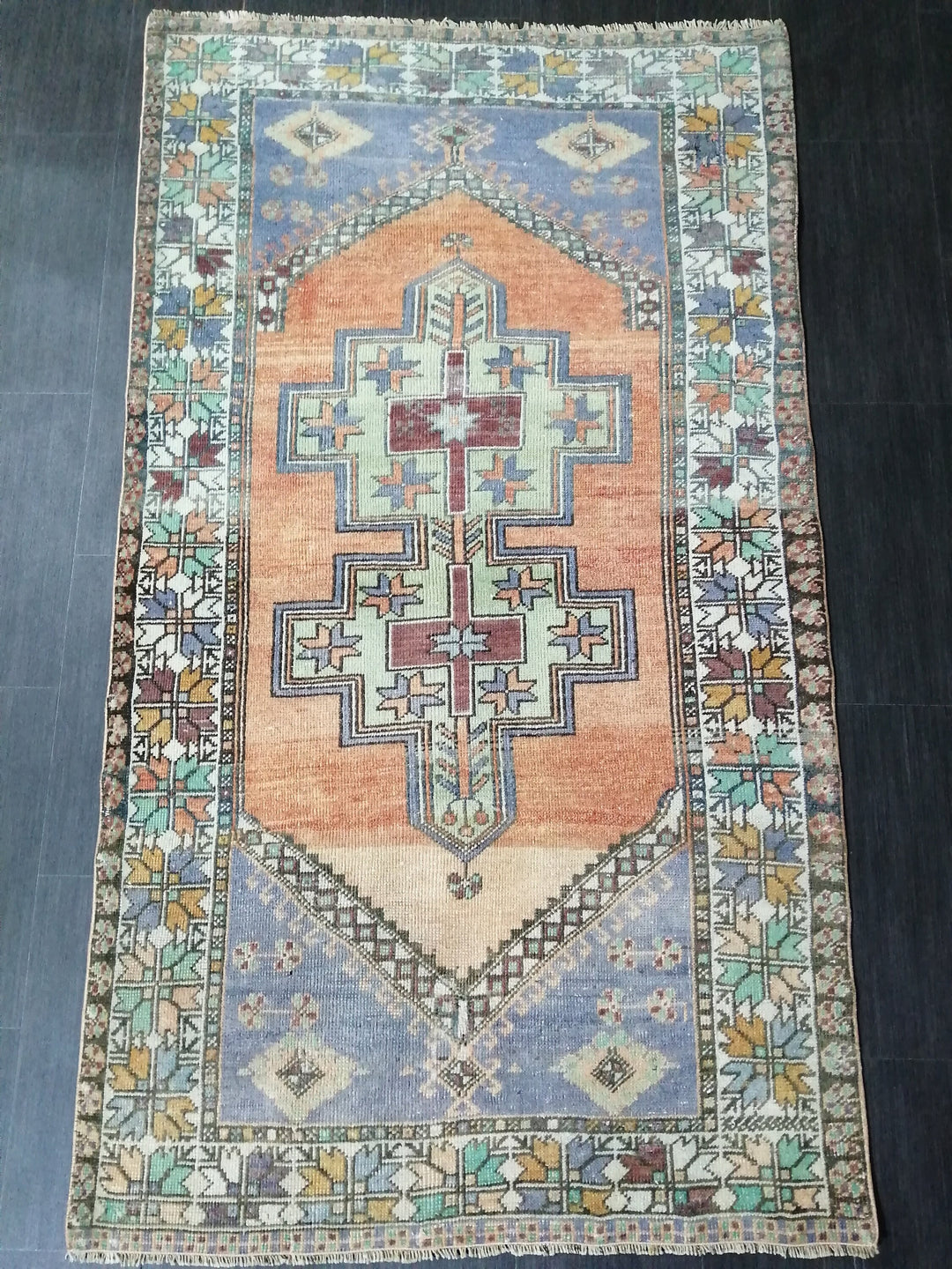 Rust Turkish Oushak Rug 3' 9" x 6' 6" Hand-Knotted view