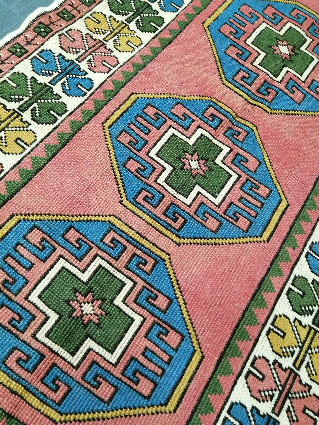 Turkish Oushak Rug 3' 8" x 6' Hand-Knotted field