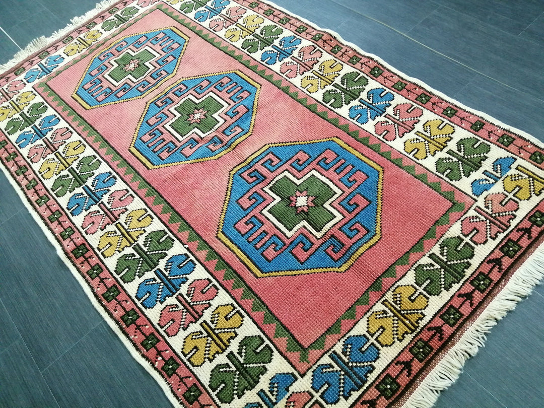 Turkish Oushak Rug 3' 8" x 6' Hand-Knotted
