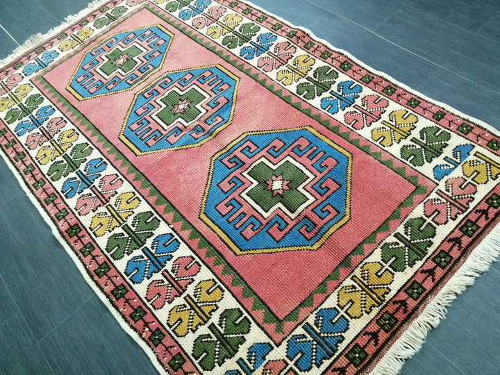 Turkish Oushak Rug 3' 8" x 6' Hand-Knotted