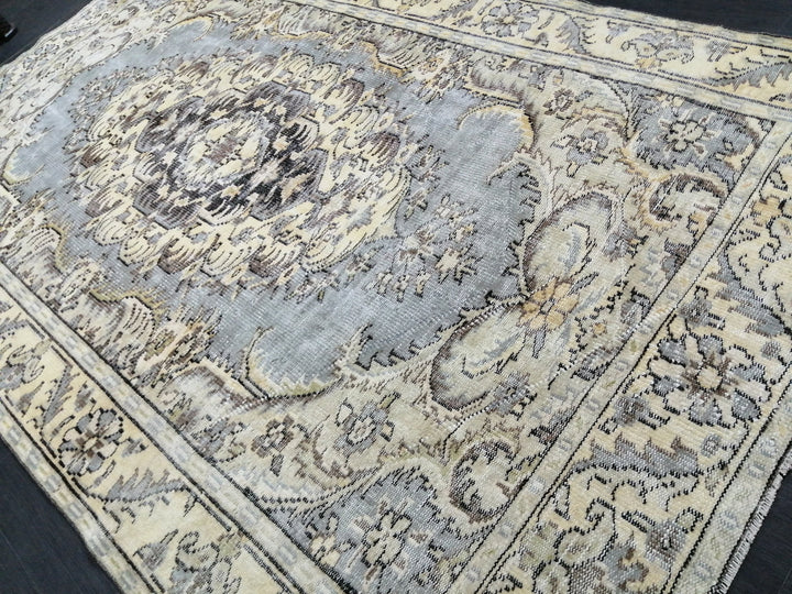 Turkish Runner Rug 6' x 10' Hand-Knotted
