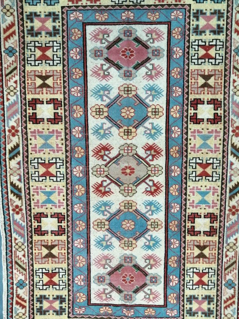 Rust Turkish Runner Rug 3' 11" x 6' 5" Hand-Knotted view