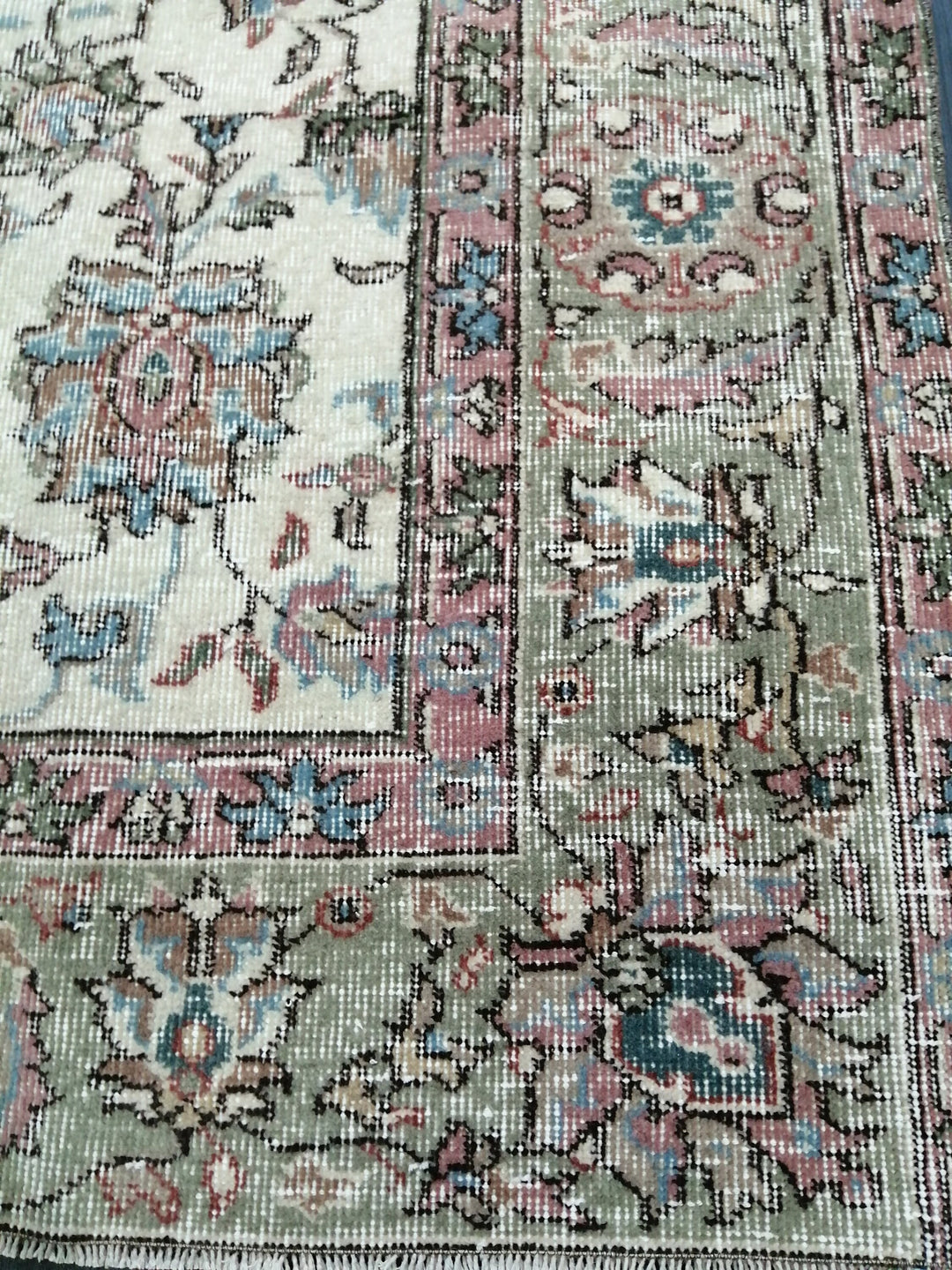 Turkish Oushak Rug 7' 2" x 9' 11" Hand-Knotted view 9