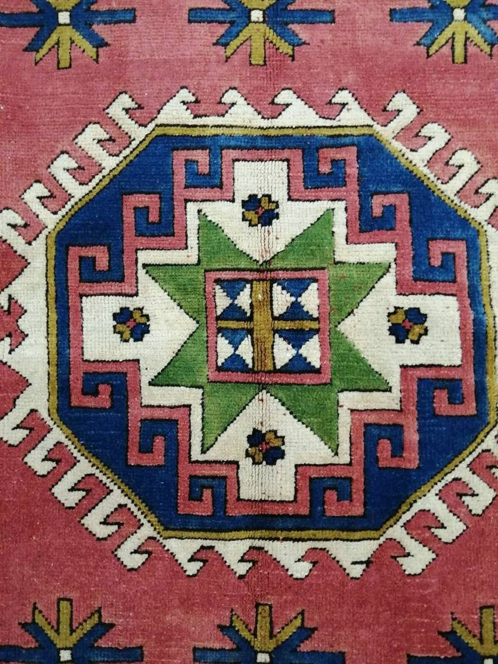 Beige Turkish Runner Rug 5' 2" x 5' 8" Hand-Knotted view