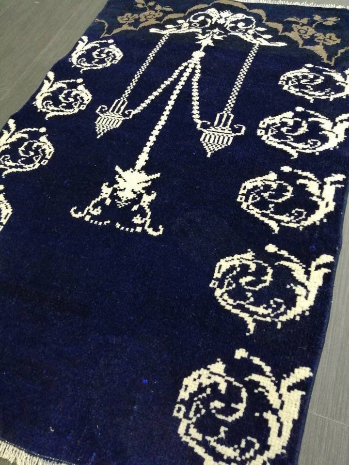 Navy Vintage Turkish Rug 2' 5" x 3' 8" - No. WR87376