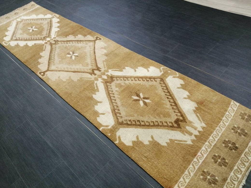 Turkish Runner Rug 2' 7" x 10' 10" Hand-Knotted