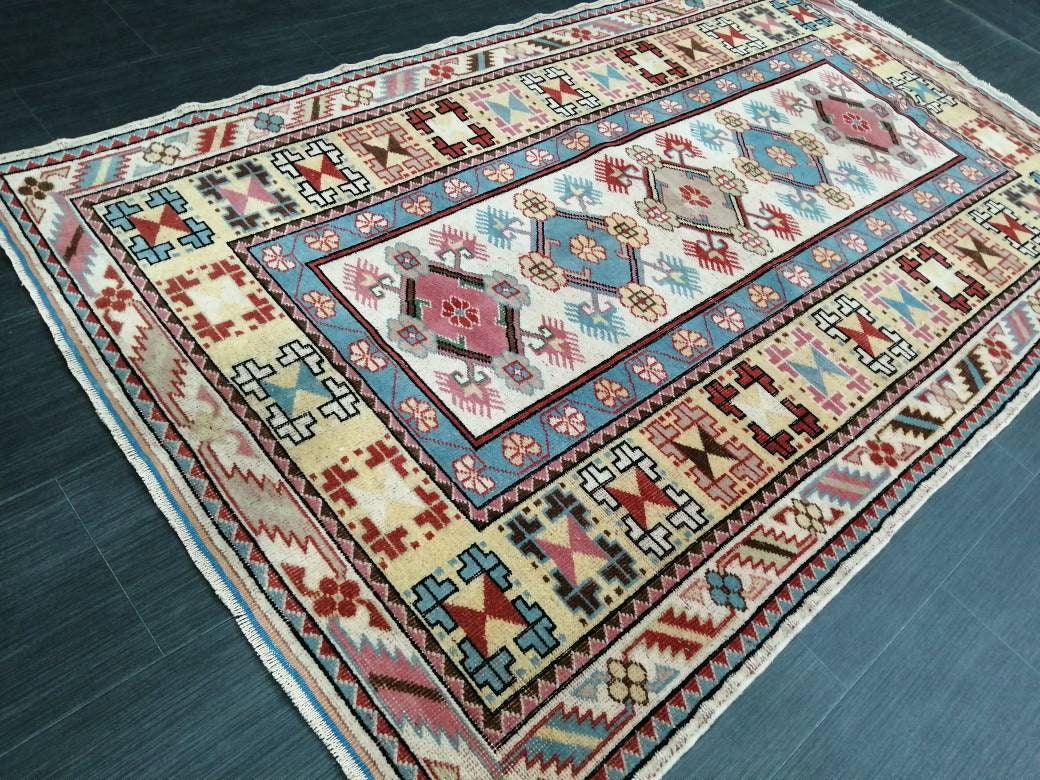 Rust Turkish Runner Rug 3' 11" x 6' 5" Hand-Knotted view 9
