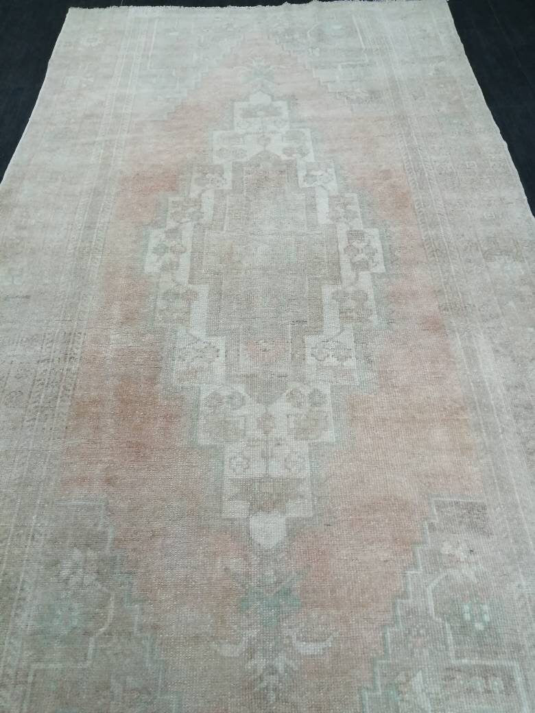 Beige Turkish Runner Rug 5' 3" x 10' 9" Hand-Knotted view