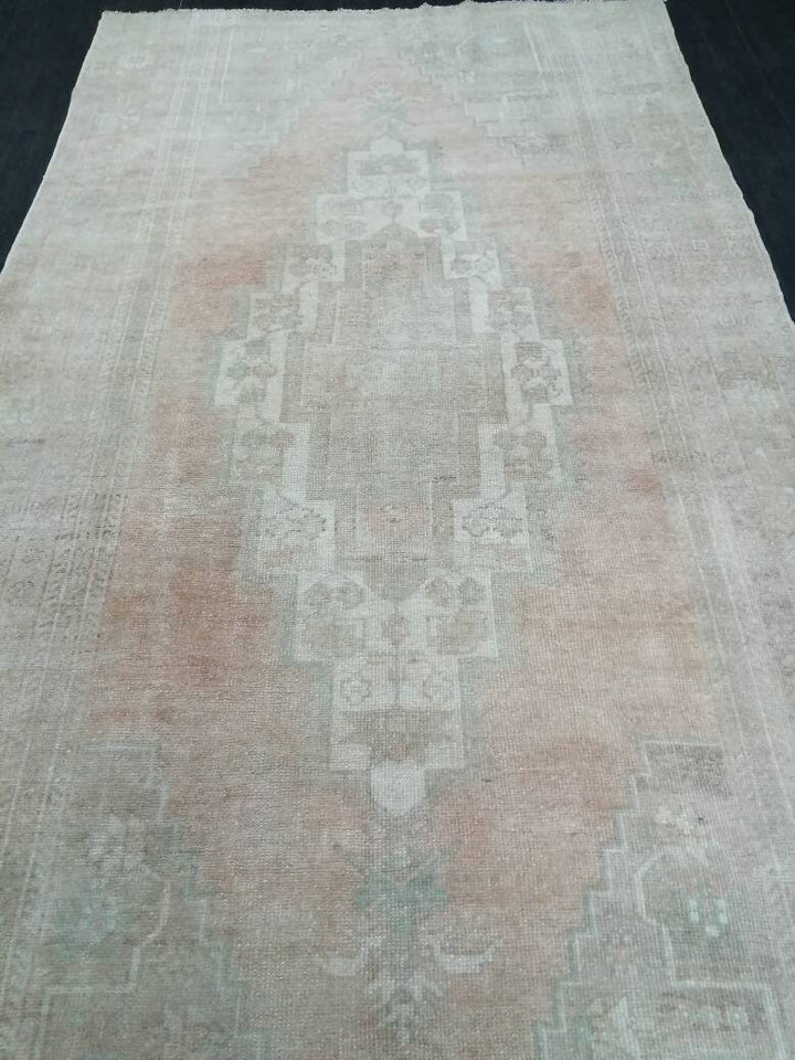 Beige Turkish Runner Rug 5' 3" x 10' 9" Hand-Knotted view