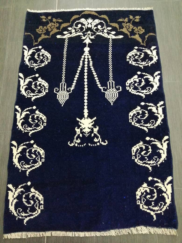 Navy Vintage Turkish Rug 2' 5" x 3' 8" - No. WR87376